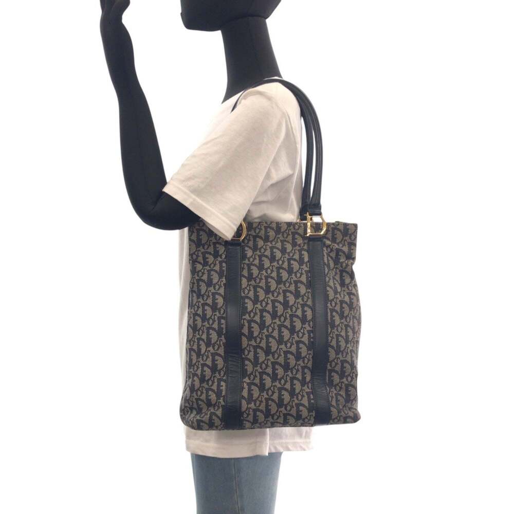 CHRISTIAN DIOR Blue Leather Trotter Shoulder Bag - Picture 6 of 10